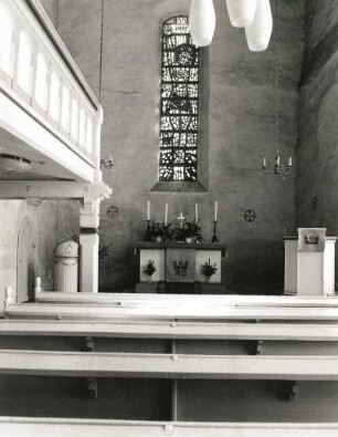 Blankenhain (Kreis Werdau). Dorfkirche (1201/1300, 1714 erneuert). Inneres nach Osten