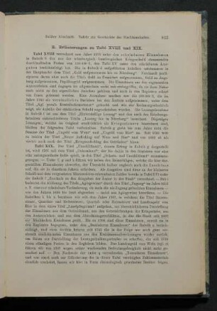 E. 1570 bis 1794, Einnahmen. Tafel XVIII und XIX.