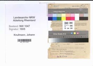 Entnazifizierung Johann Knufmann , geb. 20.02.1894 (Postbeamter)
