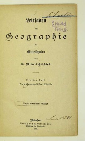 Teil 4: Die außereuropäischen Erdteile
