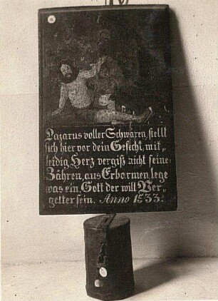 Leisnig. Altertumsmuseum. Armenbüchse (1533)