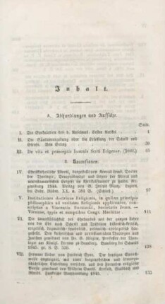 III-IV Inhaltsverzeichnis