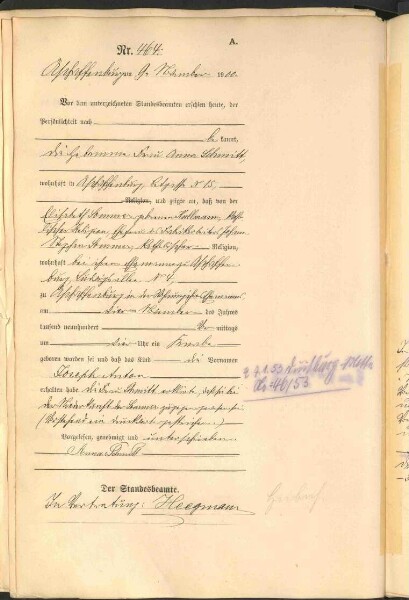 Standesamtsbuch der Stadt Aschaffenburg: Geburten 365/1900 - 184/1901