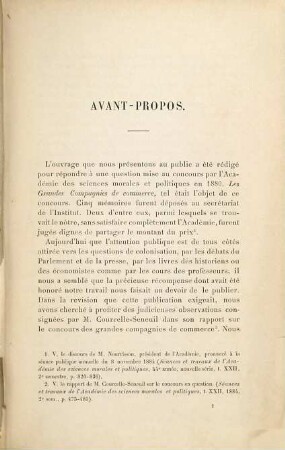 Les grandes compagnies de commerce