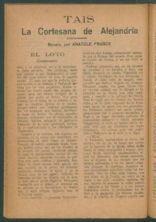 Tais, la cortesana de Alejadría : novela