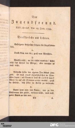 XXV. Stück. Am 18. Jun. 1799.