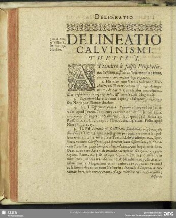 Delineatio Calvinismi