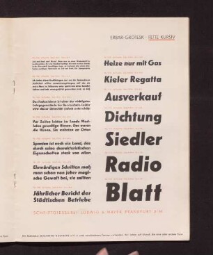 Erbar-Grotesk · Fette Kursiv