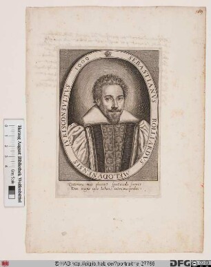 Bildnis Sébastien Rouillard (lat. Sebastianus Rolliardus)