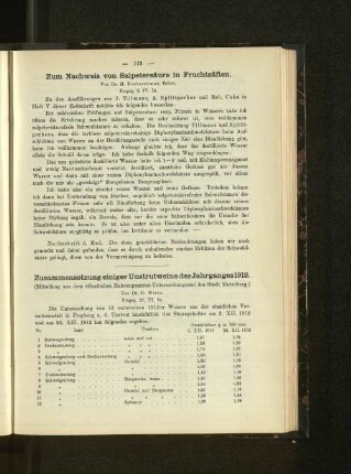 Zum Nachweis von Salpetersäure in Fruchtsäften.