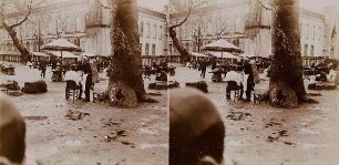 Barbier auf einem Platz