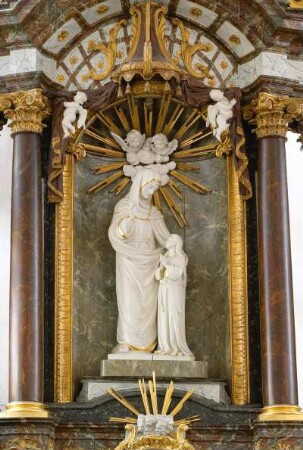 Belgien. Liege. Eupen. Sankt Nikolaus Kirche. 1724 - 1729. Seitenaltar links