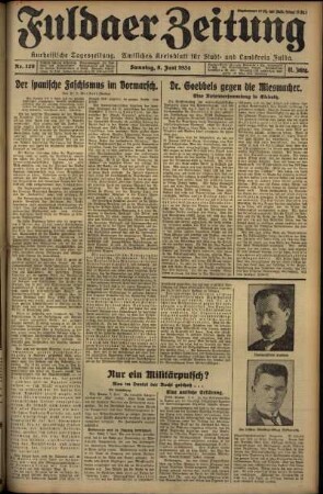 Ausgabe vom Samstag, den 09. Juni 1934.