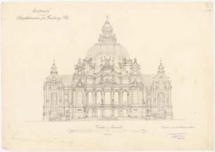 Stadttheater, Freiburg: Ansicht 1:200