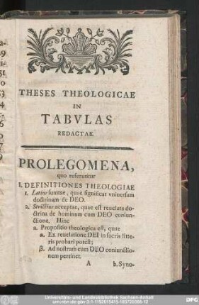 Prolegomena, quo referuntur.