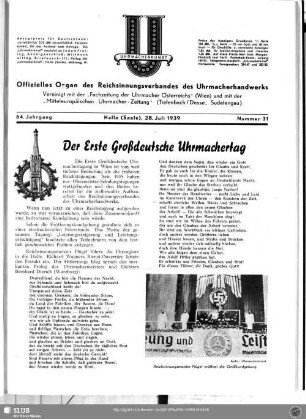 Der Erste Großdeutsche Uhrmachertag