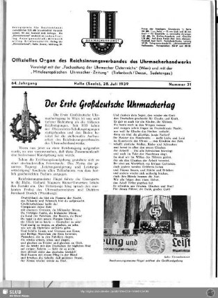 Der Erste Großdeutsche Uhrmachertag