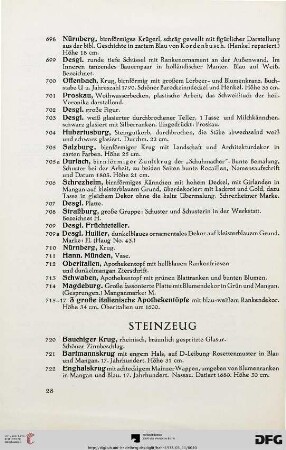 Steinzeug (Nr. 720-729)