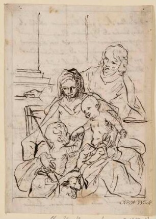 Die Heilige Familie und der Johannesknabe
