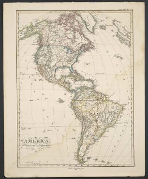 America [Hand-Atlas über alle Theile der Erde nach dem neuesten Zustande und über das Weltgebäude]