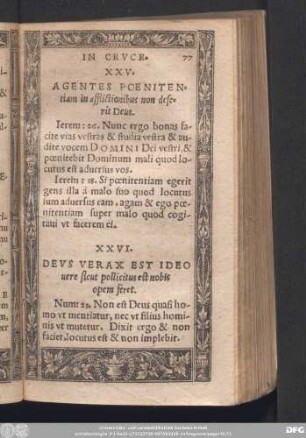 XXVI. Deus Verax Est Ideo vere sicut pollicitus est nobis opem feret.