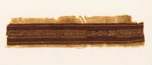 Fragment eines Wollgewebes mit einem Zierstreifen