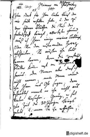 85: Brief von Caroline Herder an Johann Wilhelm Ludwig Gleim : Carolina (genannt Caroline) Maria Herder