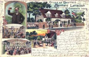 Gruss a.d Gasthaus Bernhard Lattausch : Connewitz, Leipzig, Pegauerstr. 7