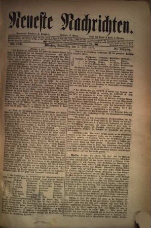 Neueste Nachrichten. 1877 = Jg. 30, 7 - 9