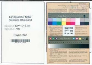 Entnazifizierung Karl Ruyen , geb. 30.01.1894 (Bauarbeiter)