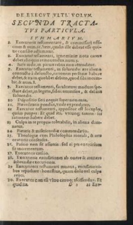 Secunda Tractatus Particula.