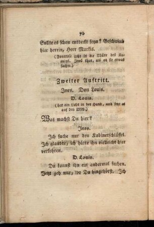 Zweiter Auftritt. Ines. Don Louis.