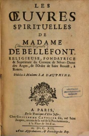 Les oeuvres spirituelles