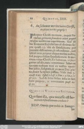 Quaestio Vigesima-Secunda. Quae sunt illa, quae necesse est hominem Christianum credere?