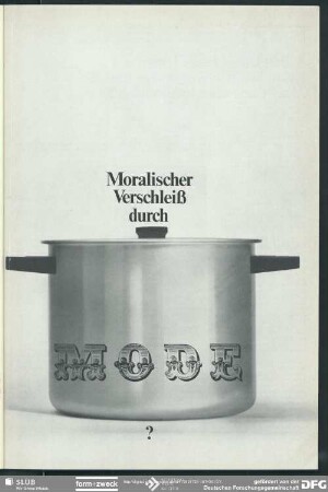Aufmacher Moralischer Verschleiß durch Mode : Aufmacher Moralischer Verschleiß durch Mode