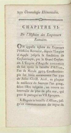 Chapitre VI. De l'Histoire des Empereurs Romains