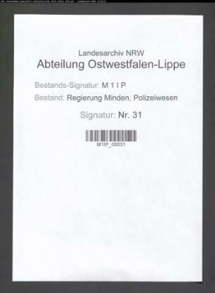 Angelegenheiten der staatlichen Schutzpolizei, Besonderes, Band 4