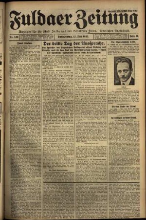 Ausgabe vom Donnerstag, den 12. Mai 1932.
