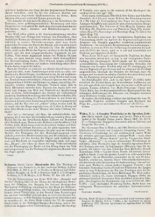 49-50 [Rezension] Steinmetz, David Curtis, Misericordia dei