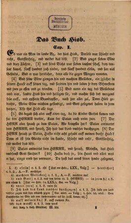 Dr. Martin Luther's Bibelübersetzung : nach der letzten Original-Ausgabe kritisch bearbeitet. 3, Die poetischen Bücher des Alten Testaments: Hiob, Hoheslied