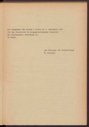 Die Lehrpläne für die Klasse 5 ...