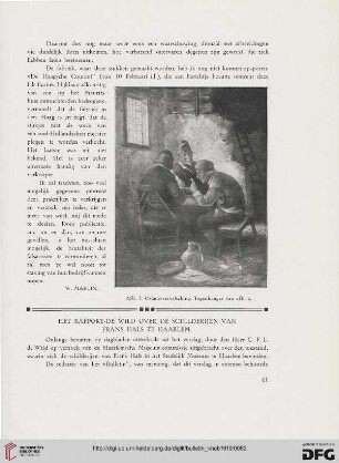 2.Ser. 3.1910: Het Rapport - de Wild over de schilderijen van Frans Hals te Haarlem