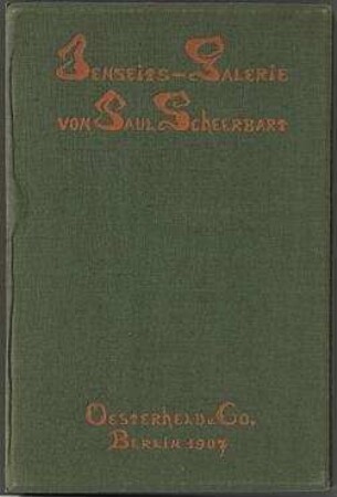 Jenseits-Galerie - Mappenumschlag. Mappenumschlag der Mappe mit 10 Lithographien und einem Textblatt