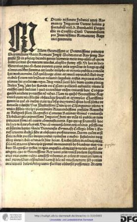 Oratio in funere Friderici tertii Romanorum imperatoris Vienne habita per spectabilem virum dominum Bernhardum Perger illic in consilio civium Viennensium pro invictissimo Romanorum rege vice gerentem.