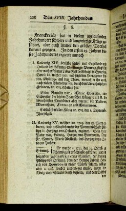 §. 8. von Franckreich. - §. 10. von Schweden.