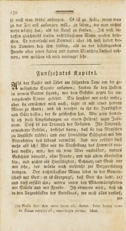 Funfzehntes Kapitel.