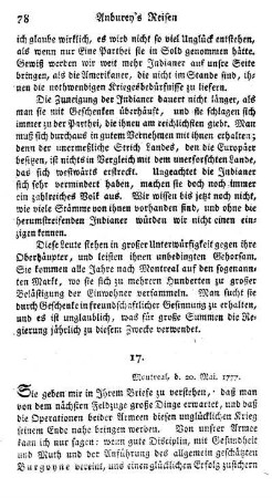 Montreal, den 20. Mai 1777
