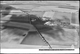 Junkers-Verkehrsflugzeug im Fluge, über der Lommatzscher Pflege, Luftbild