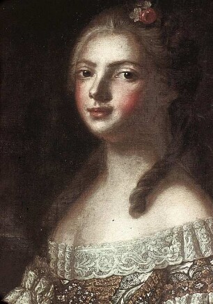 Tochter des Königs Ludwig XV. von Frankreich mit Fächer