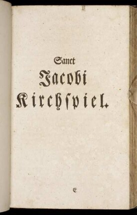 Sanct Jacobi Kirchspiel.